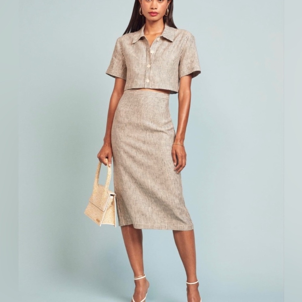 Landsby dress (reformation two piece linen set)